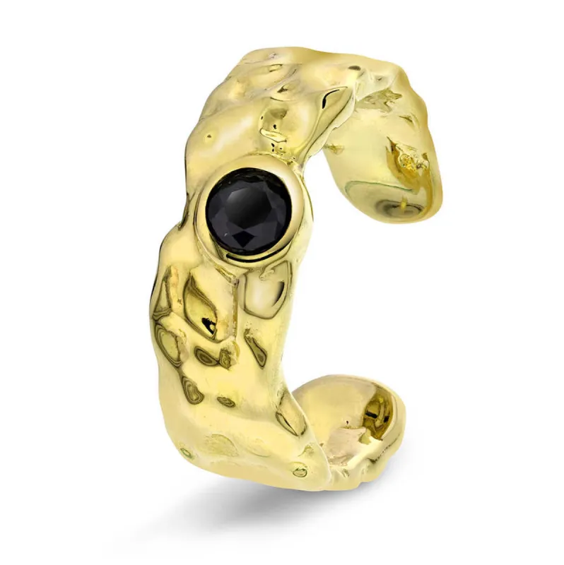 Shapes - Stone ring i sølv, justerbar sold by Diamanthuset