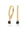 Janne Formoe By Pan Jewelry – Øredobber i sølv med sort Zirkonia sold by Diamanthuset
