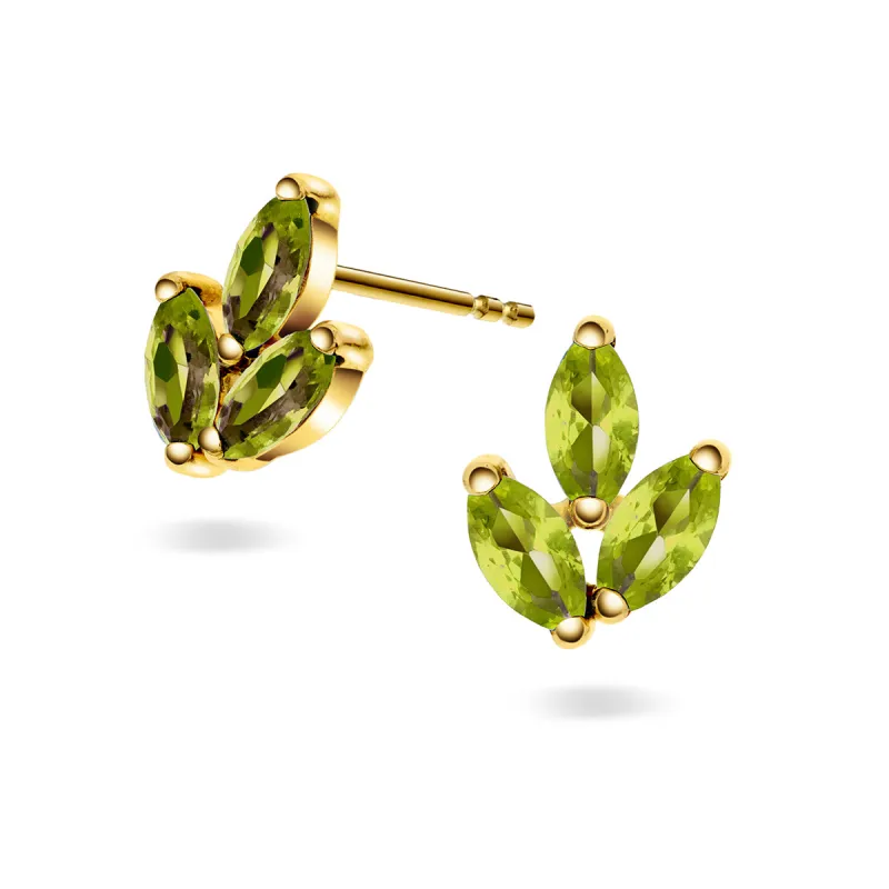 OROgull Øredobber med Oliven CZ sold by Diamanthuset