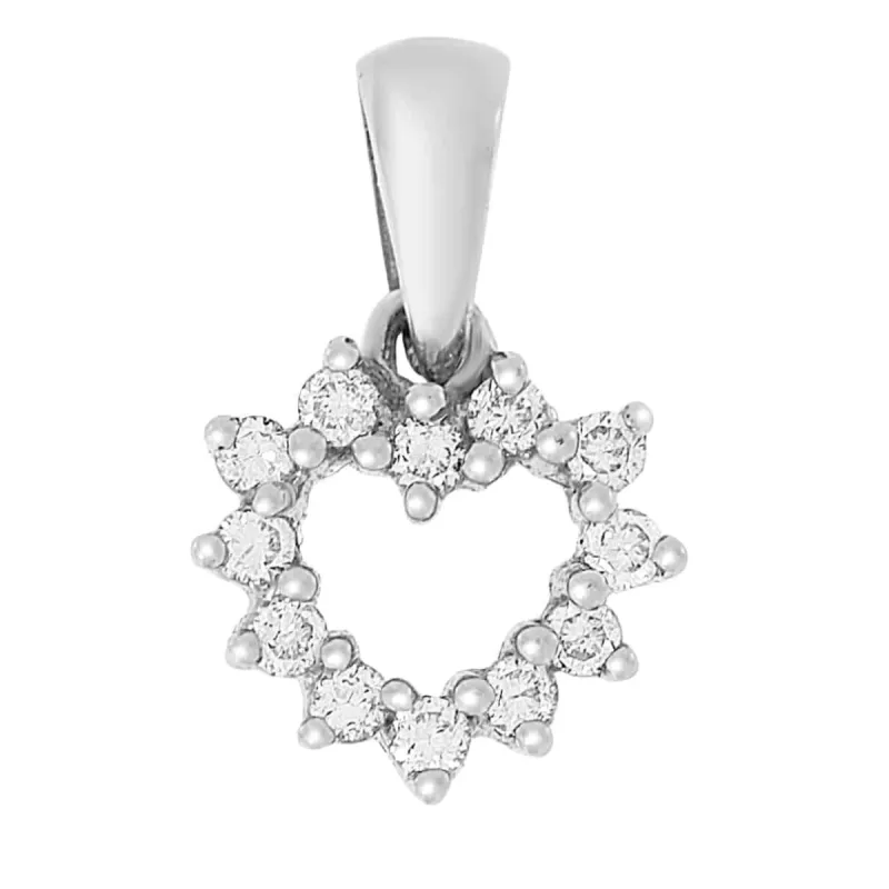 Diamanthalssmykke i hvitt gull, 0.12CT TWSI sold by Diamanthuset