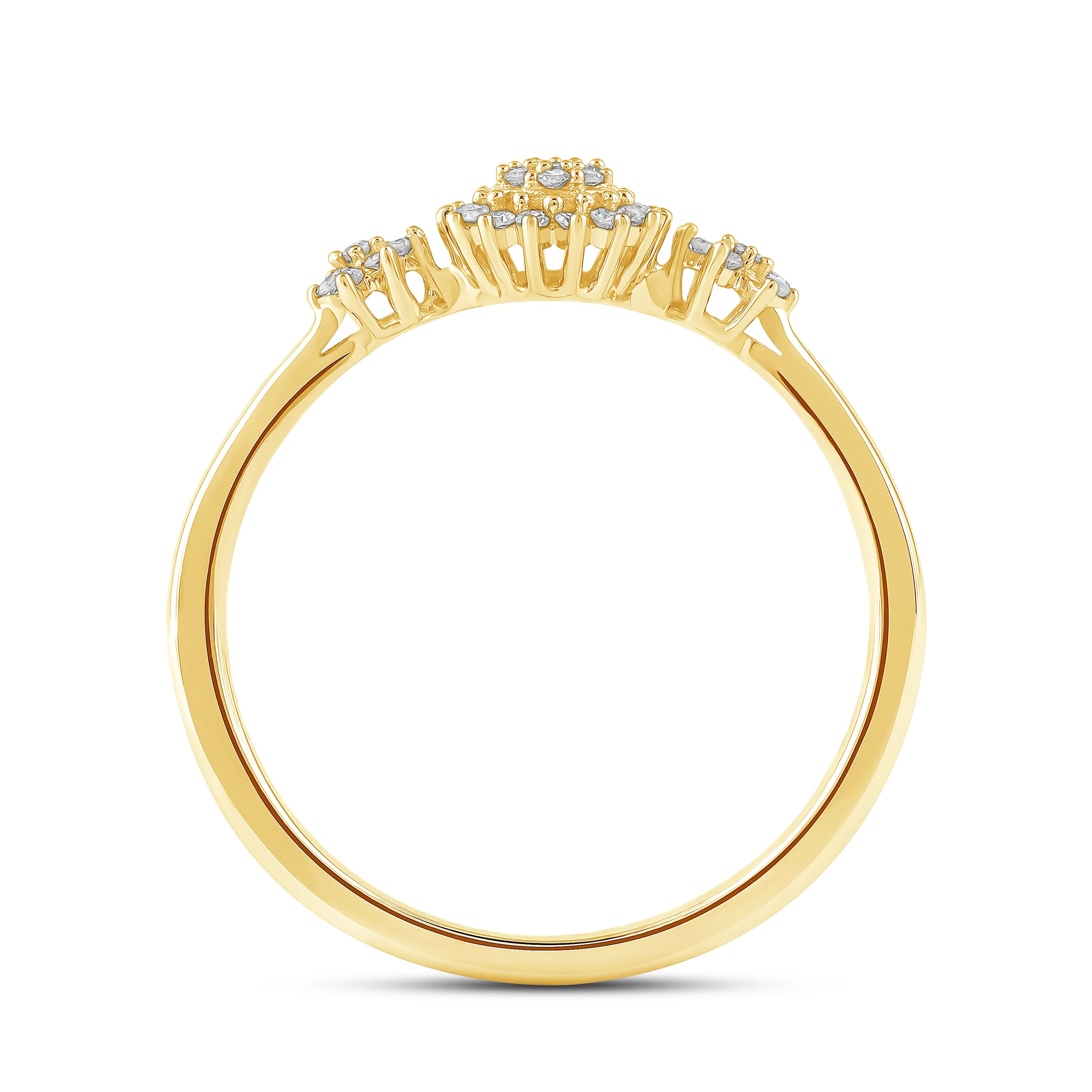 Diamantring 0,20ct tw/si i gult gull sold by Diamanthuset product image thumbnail 2