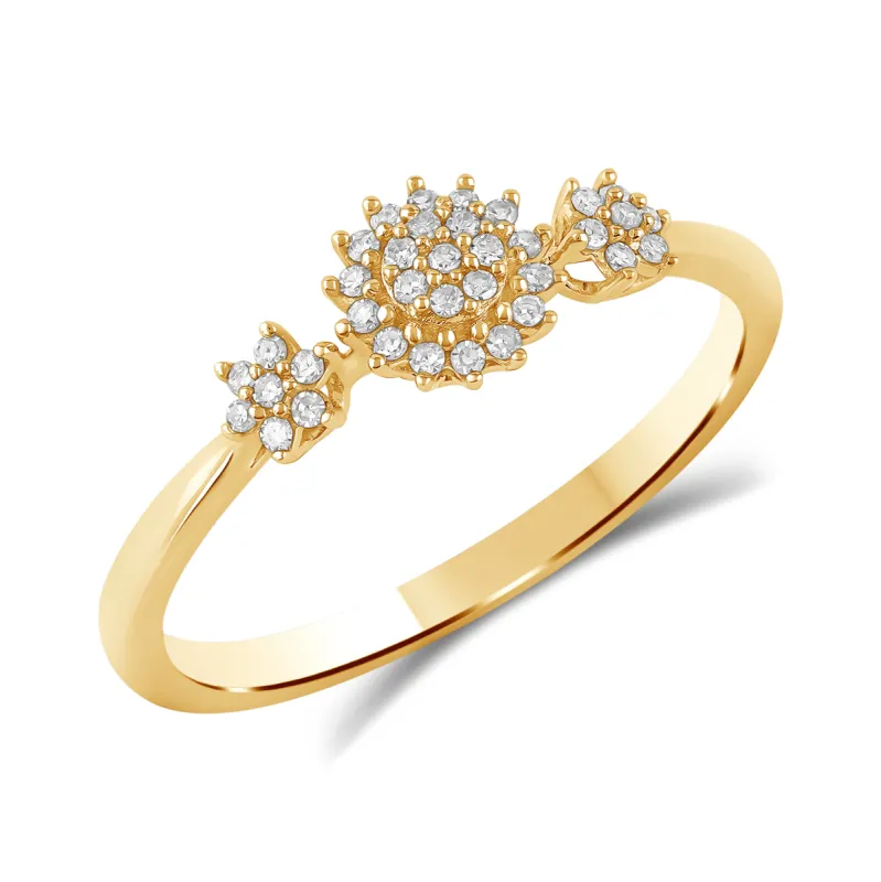 Diamantring 0,20ct tw/si i gult gull sold by Diamanthuset