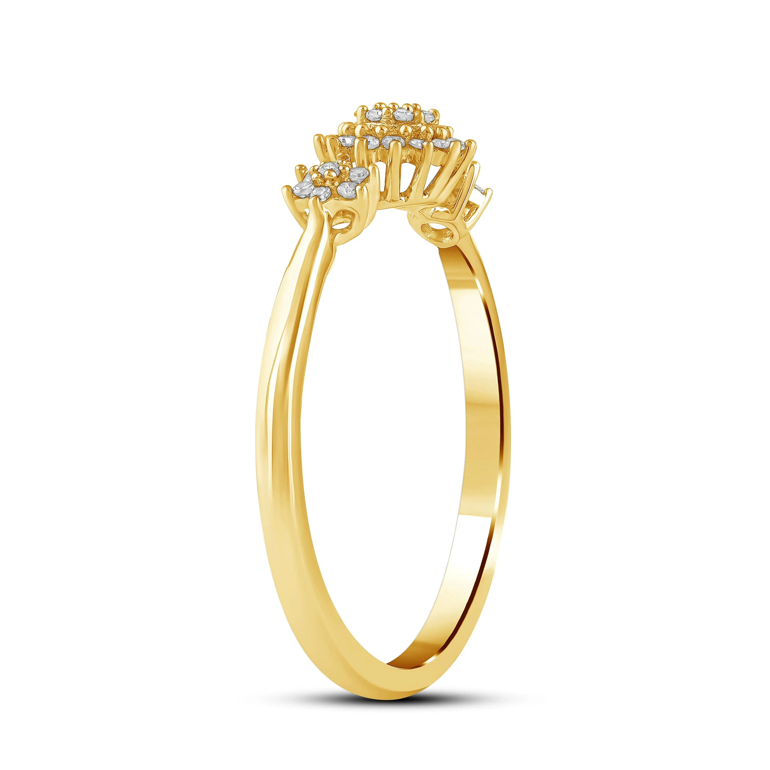 Diamantring 0,20ct tw/si i gult gull sold by Diamanthuset product image thumbnail 3