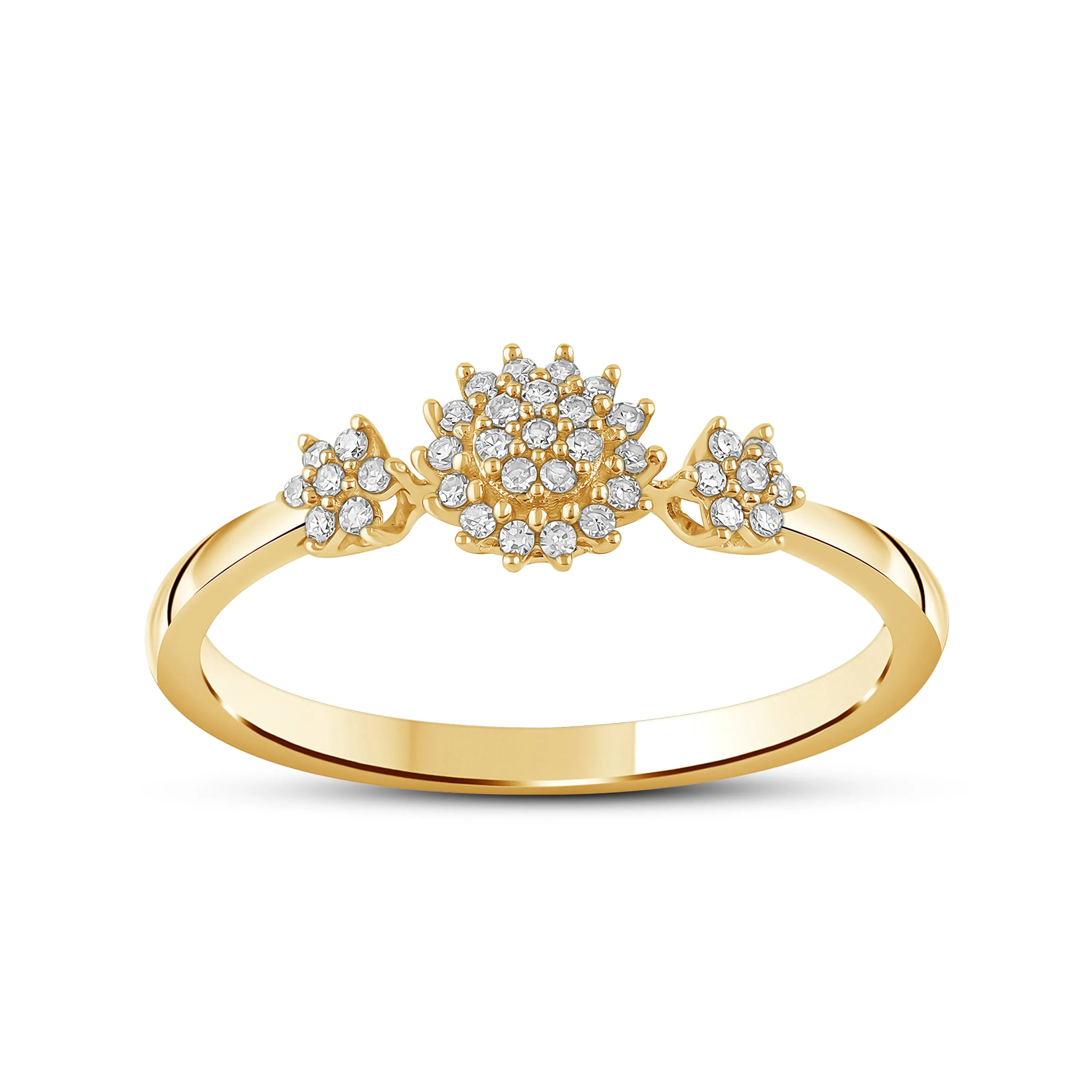 Diamantring 0,20ct tw/si i gult gull sold by Diamanthuset product image thumbnail 4