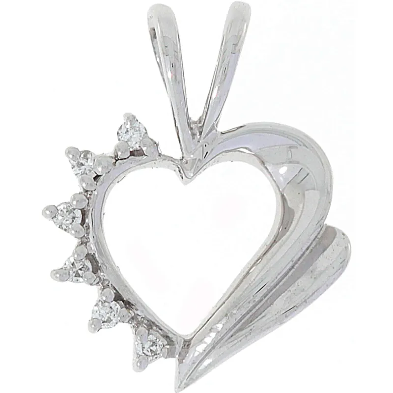 Diamant halssmykke i hvitt gull, 0.03CT TWSI sold by Diamanthuset