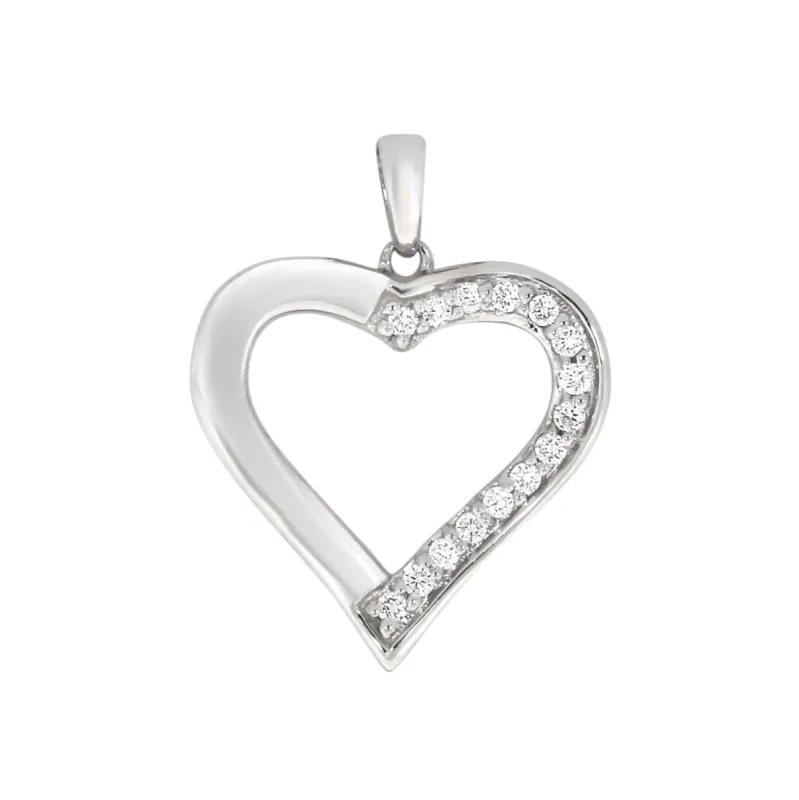Diamant halssmykke i hvitt gull, 0.15CT TWSI sold by Diamanthuset