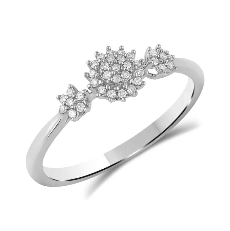 Diamantring 0,20ct tw/si i hvitt gull sold by Diamanthuset