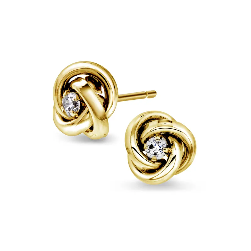 Gulløredobber med Zirkon sold by Diamanthuset