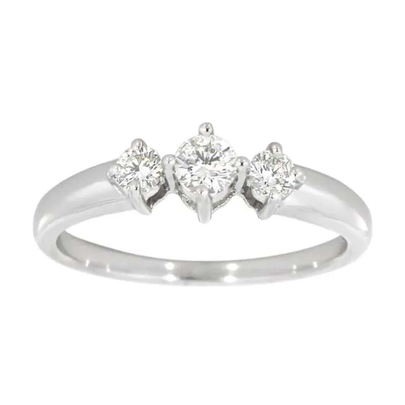 Diamantring i hvitt gull 0,40ct TW/SI sold by Diamanthuset