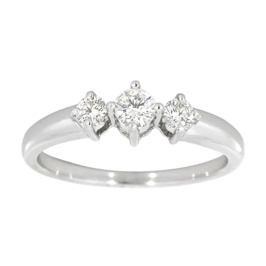 Diamantring i hvitt gull 0,40ct TW/SI sold by Diamanthuset