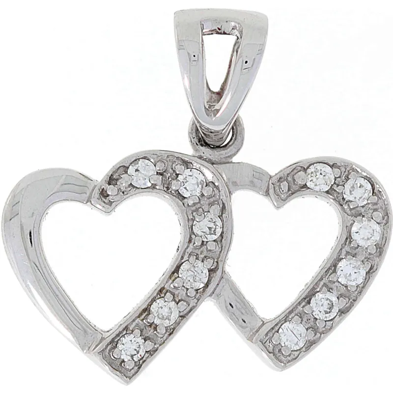 Diamant halssmykke i hvitt gull, 0.12CT TWSI sold by Diamanthuset