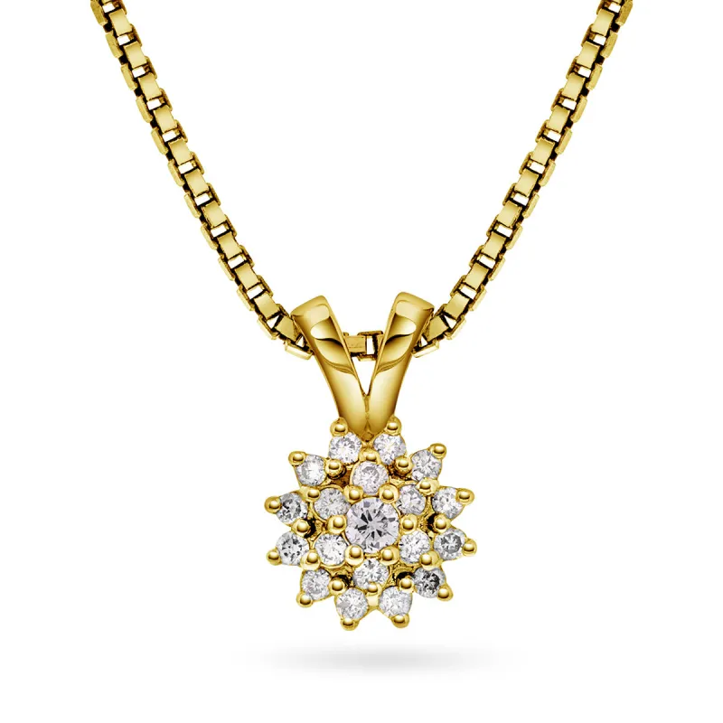 Diamantanheng i rosett 0,15ct TWSI sold by Diamanthuset