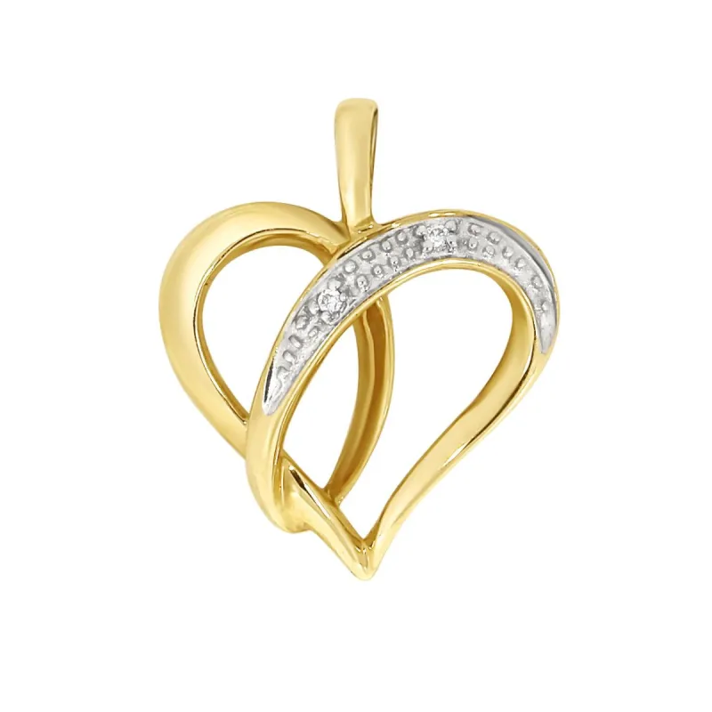 Halssmykke med gult gull, 0.01ct TWSi sold by Diamanthuset