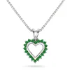 Halssmykke med smaragder i hvitt gull sold by Diamanthuset