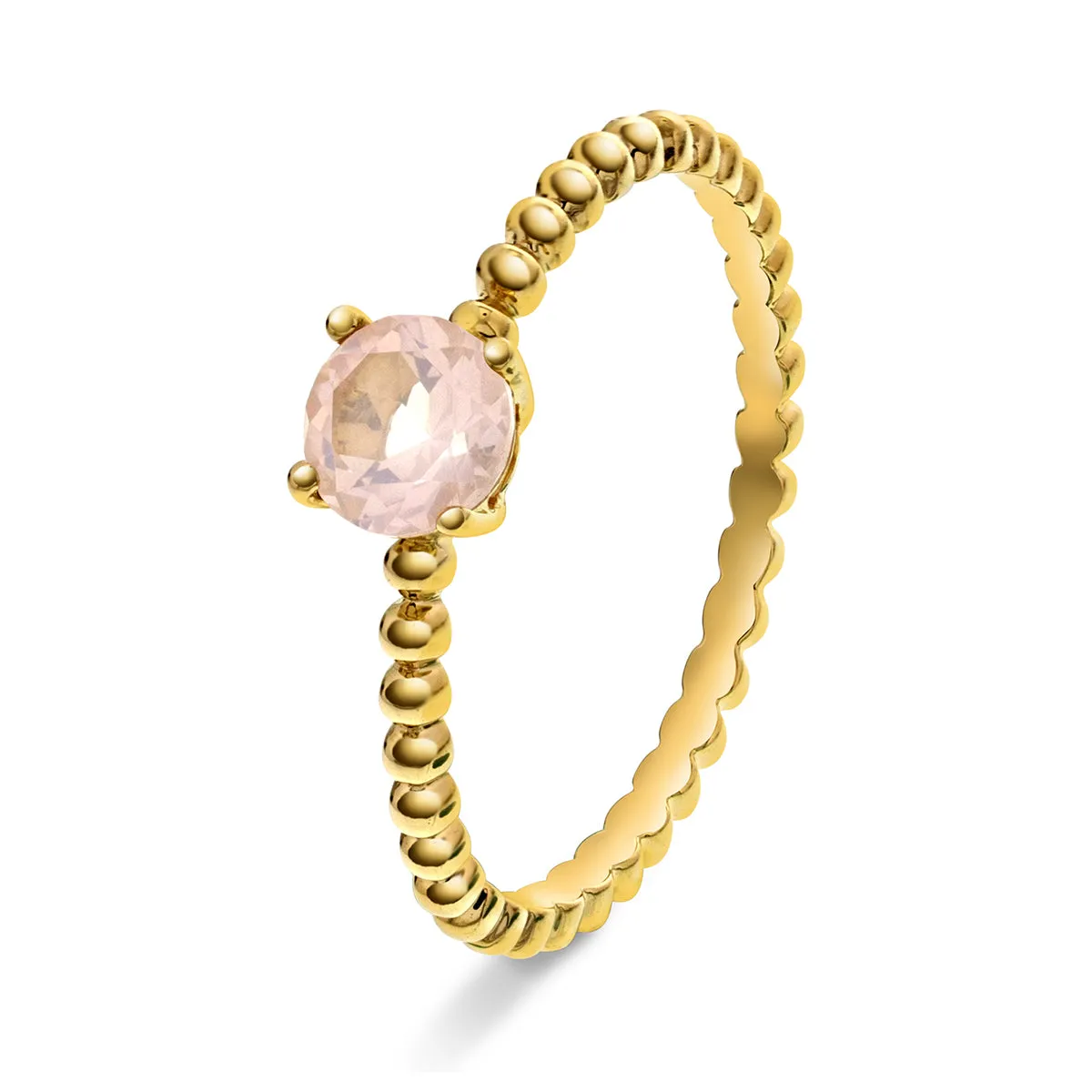 Ring i Gult Gull (585), 0.60ct Rosekvarts sold by Diamanthuset