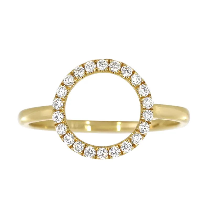 Diamantring i Hvitt/Gult Gull, 0.22CT TWSI sold by Diamanthuset