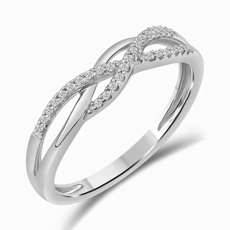 Diamantring i hvitt gull, 0.12ct TW/S sold by Diamanthuset