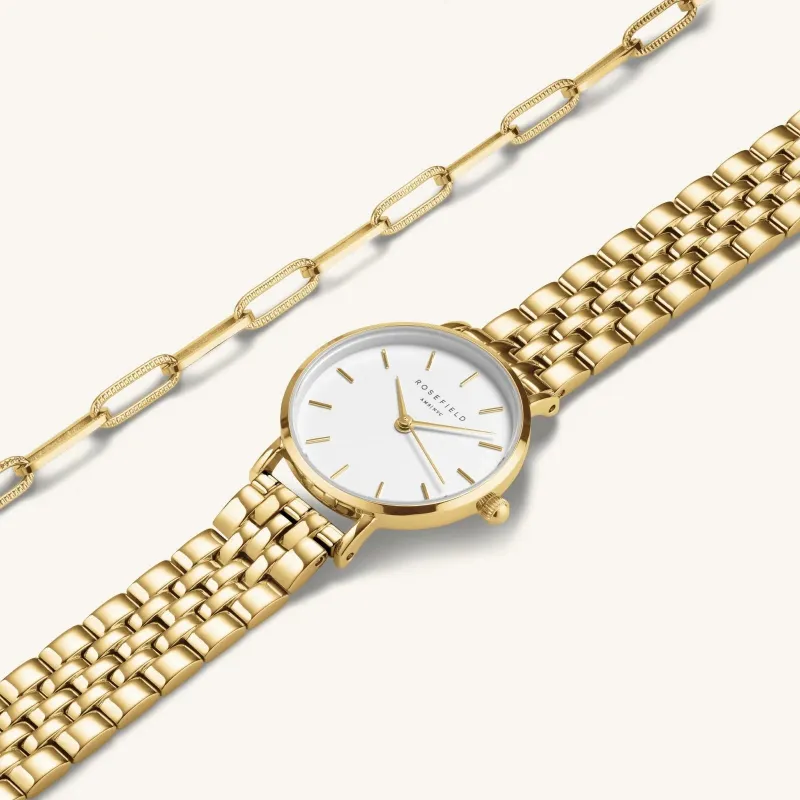 Rosefield Small Edit Gold + Bracelet Set sold by Diamanthuset
