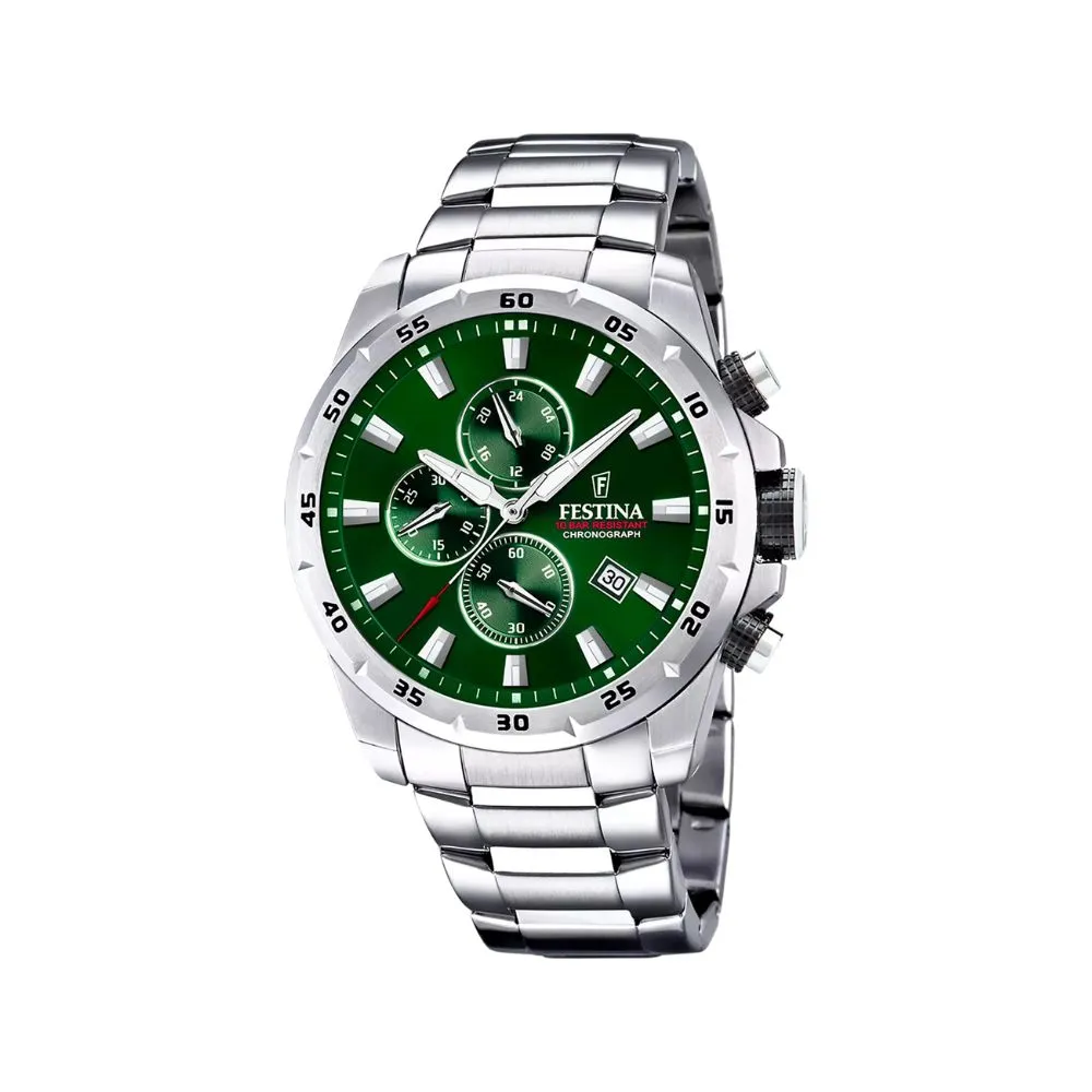 Festina 45mm, Kronograf, 10 ATM - F20463-3 sold by Diamanthuset