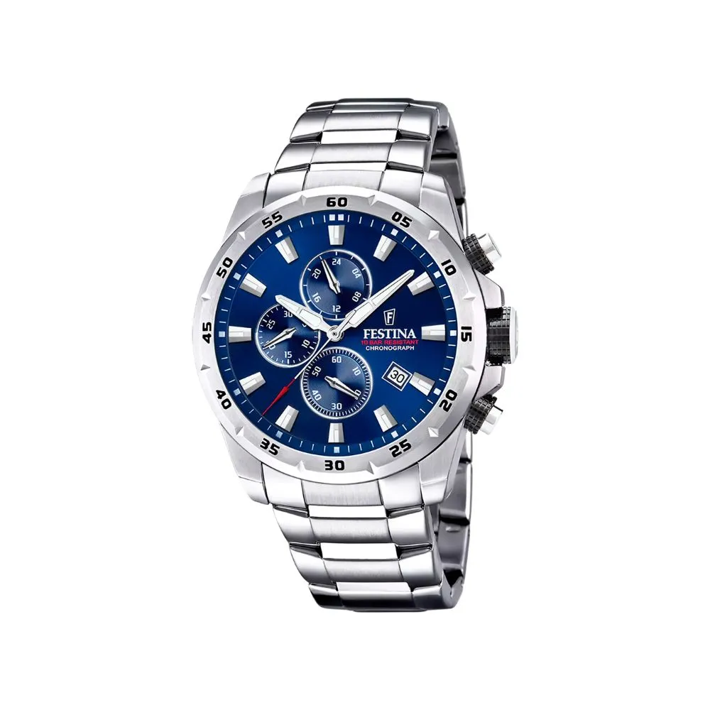 Festina 45mm, Kronograf, 10 ATM - F20463-2 sold by Diamanthuset