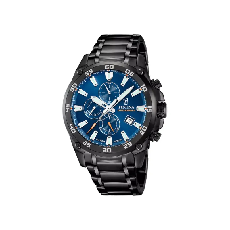 Festina 47mm, Kronograf, 20 ATM - F20735-1 made by Diamanthuset