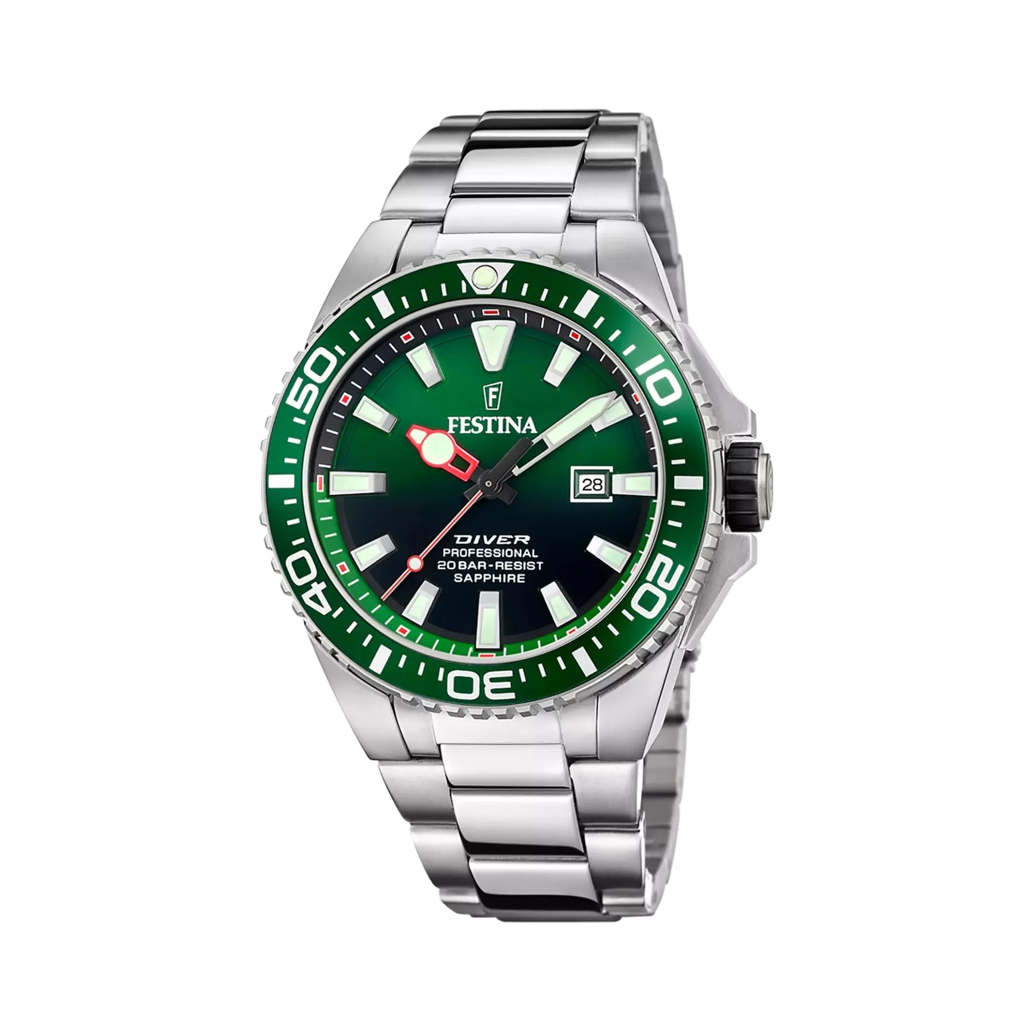 Festina Dykkerklokke m/ Safirglass, 45,7mm, 20ATM - F20663-2 sold by Diamanthuset