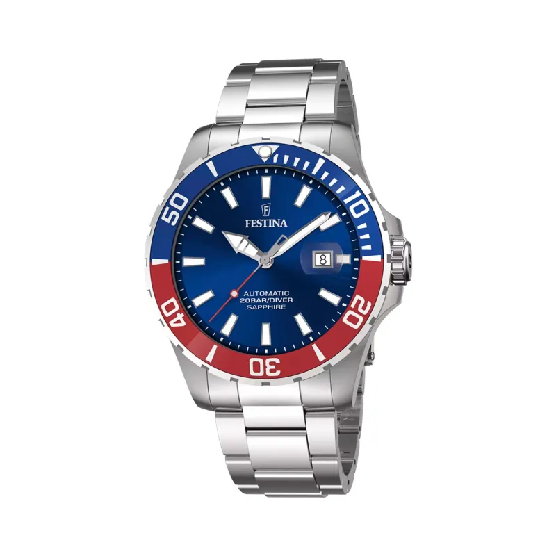 Festina Automatic, 44mm Herreklokke m/ Safirglass, 20ATM - F20531-5 made by Diamanthuset