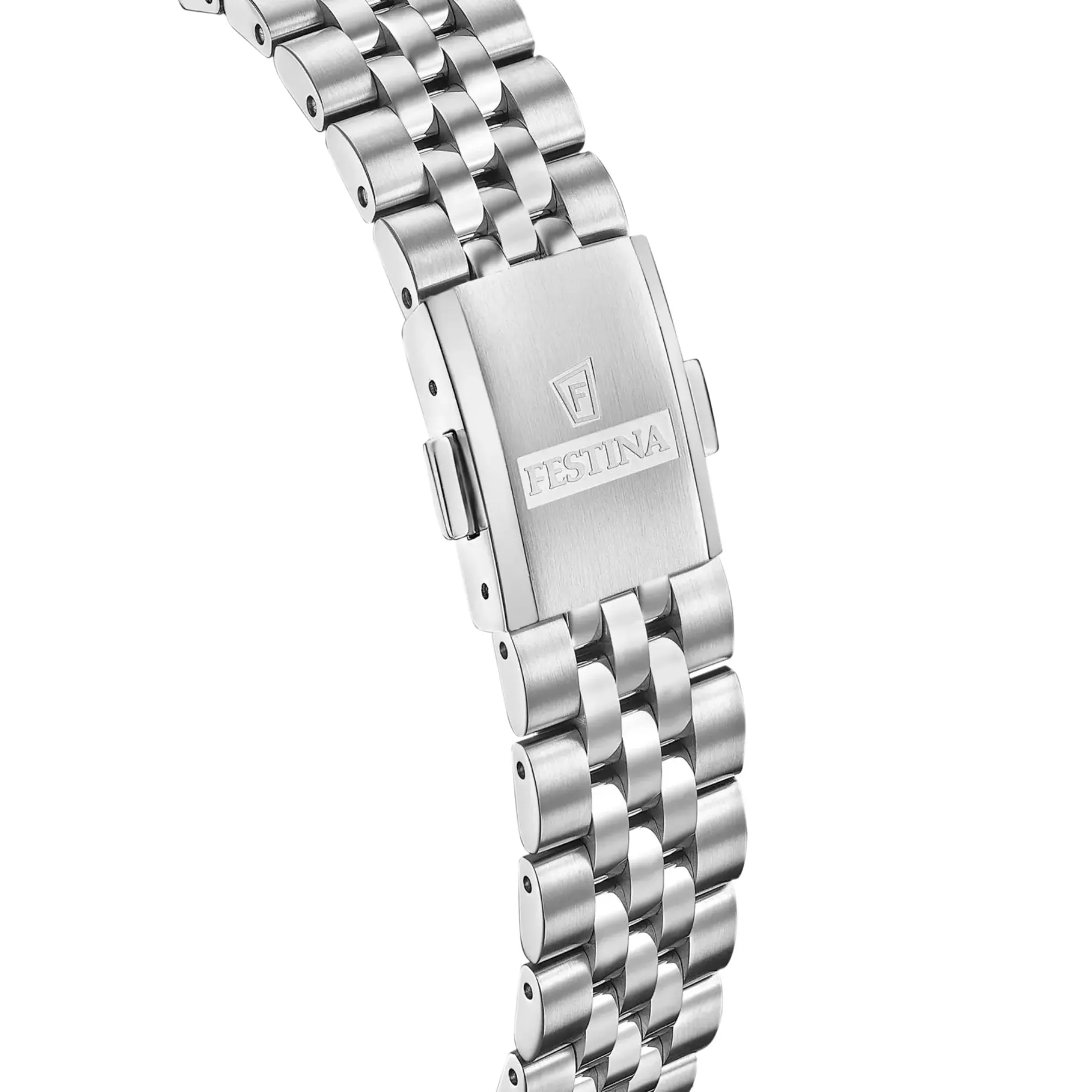 Swiss Made Festina Dameklokke 29mm m/ Safirglass, Perlemorskive og Stener - F20087-1 sold by Diamanthuset product image thumbnail 5