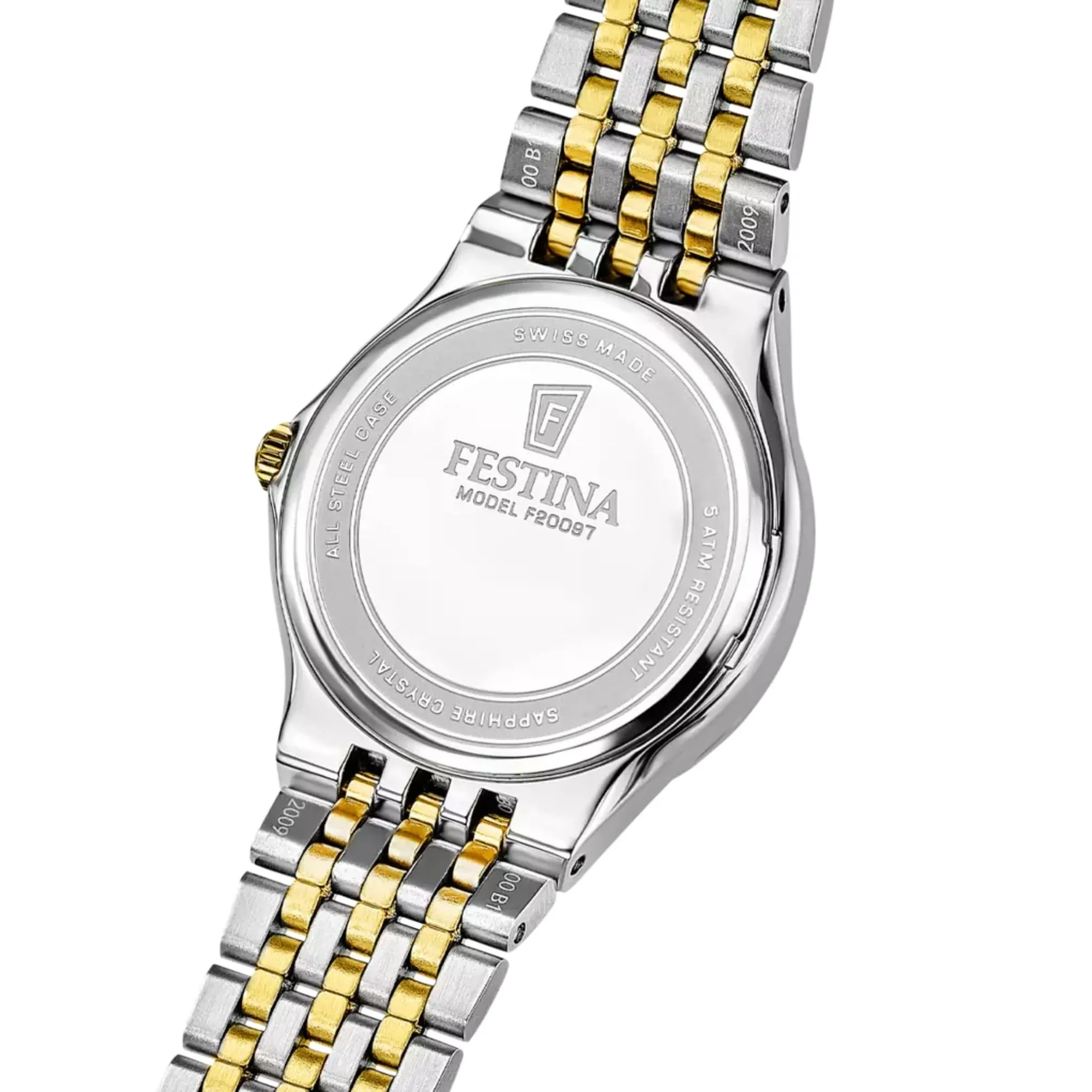 Swiss Made Festina Dameklokke 29mm m/ Safirglass og Stener - F20097-3 sold by Diamanthuset product image thumbnail 2