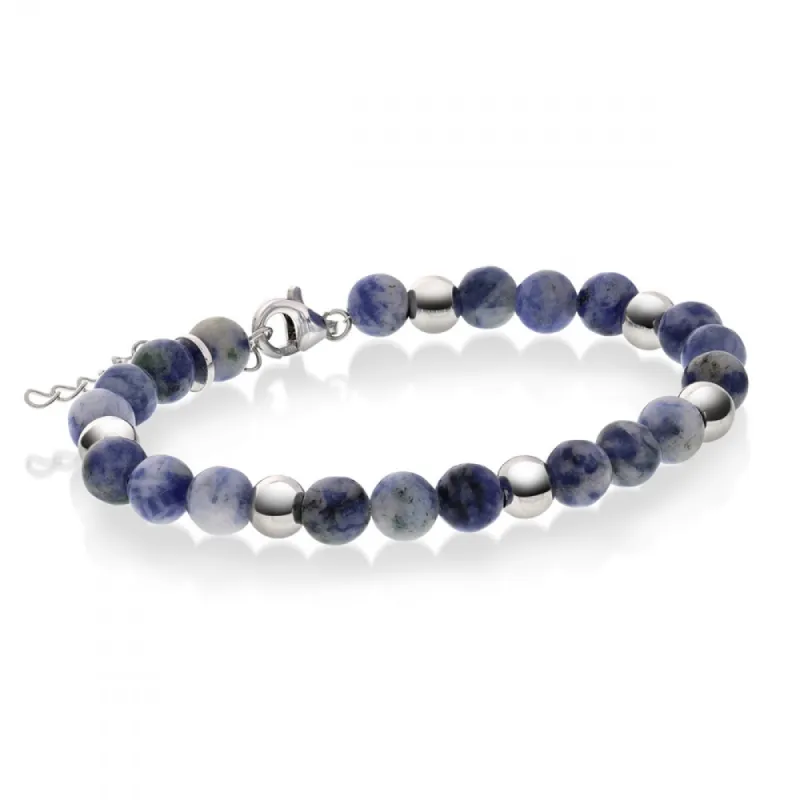 Herrearmbånd i sølv med Soladitt 6 mm sold by Diamanthuset