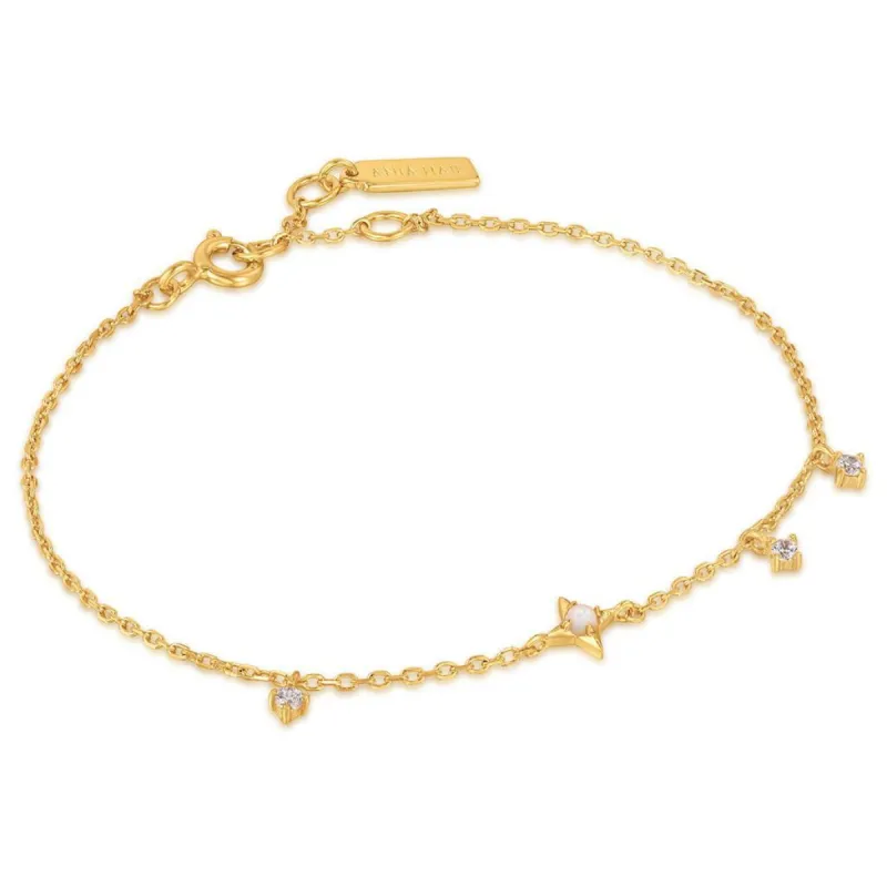 Ania Haie Bracelet i Forgylt Sølv med Zirkonia sold by Diamanthuset