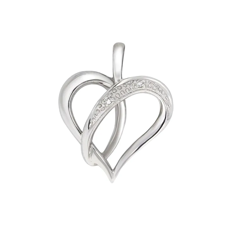 Halssmykke i hvitt gull, 0.01ct TWSi sold by Diamanthuset