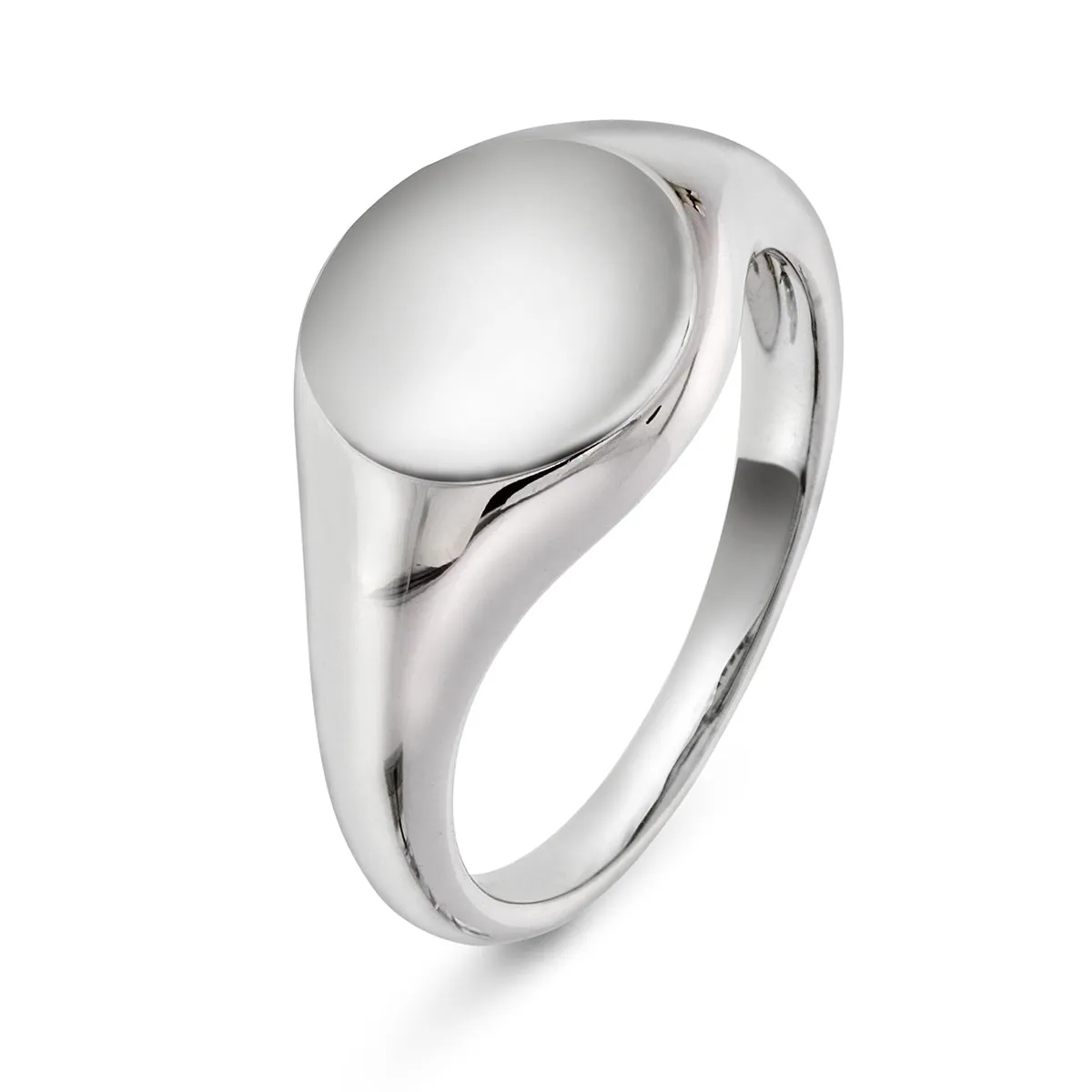 Signetring 14kt Hvitt/Gult Gull sold by Diamanthuset