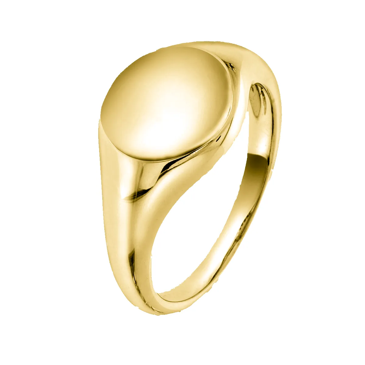 Signetring 14kt Hvitt/Gult Gull sold by Diamanthuset product image thumbnail 2