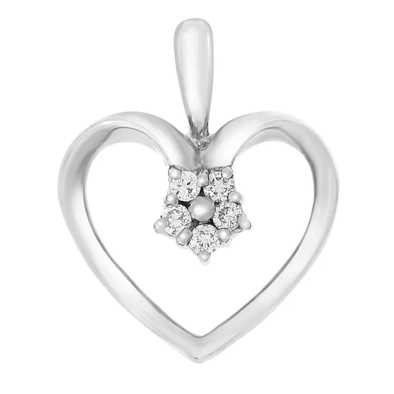 Diamant halssmykke i hvitt gull, 0.07ct TWSi sold by Diamanthuset