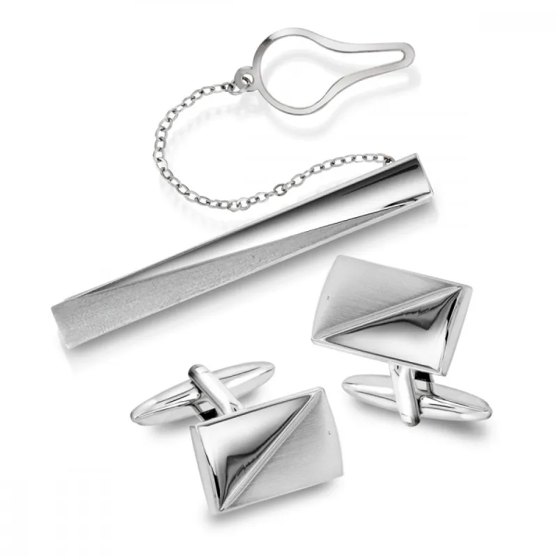 Slipsnål og mansjettknapper i bijouteri sold by Diamanthuset