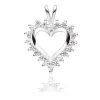 Halssmykke hjerte med diamanter i hvitt gull 0,25ct-1.50ct sold by Diamanthuset