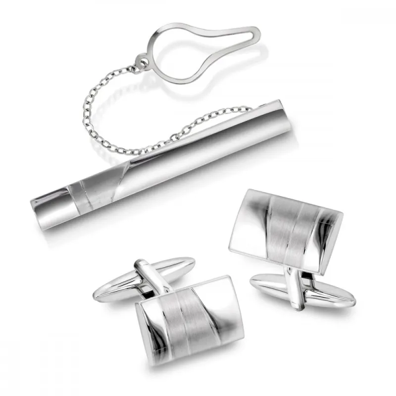 Slipsnål og mansjettknapper i bijouteri sold by Diamanthuset