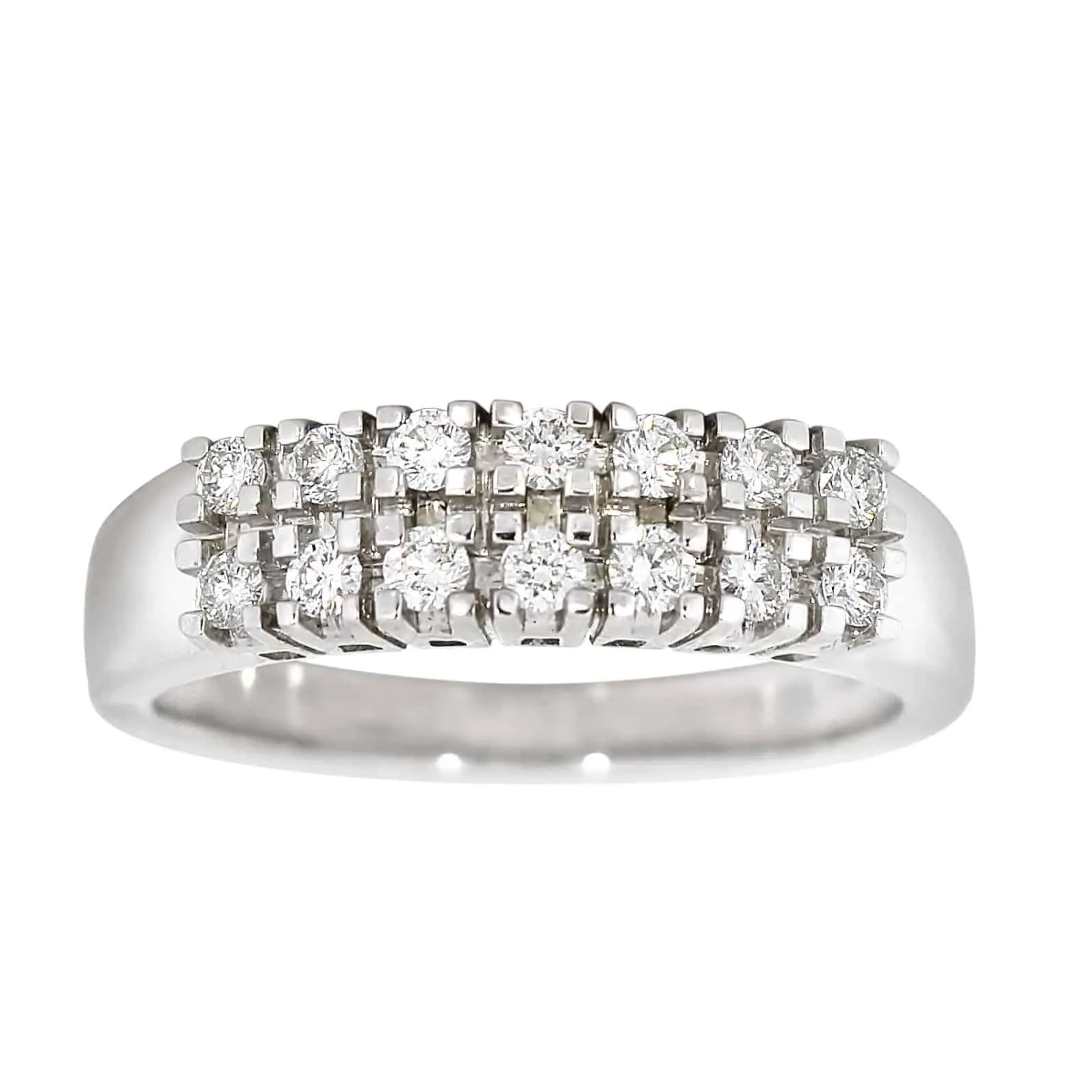 Diamantring i gult og hvitt gull, 0.36CT TWSI sold by Diamanthuset product image thumbnail 2