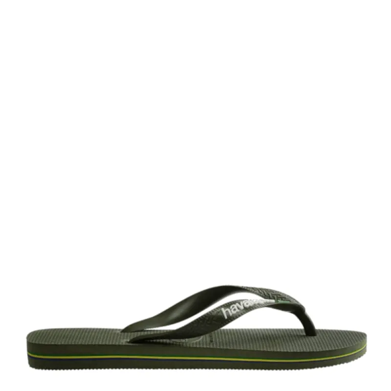 Havaianas Brasil logo Slippers Groen sold by Donelli