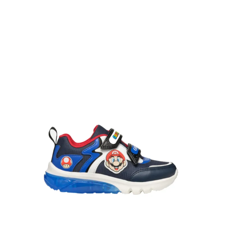 Geox Kinder Veterschoenen J46LBI Blauw sold by Donelli