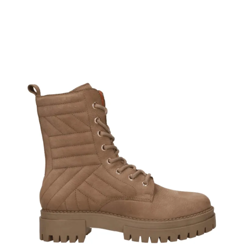 Shoecolate Enkellaarsjes 8.12.08.314.03 Taupe sold by Donelli