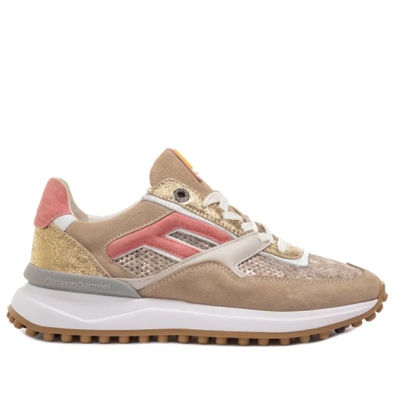 Floris van Bommel Veterschoenen SFW-10128-91-01 Goud sold by Donelli