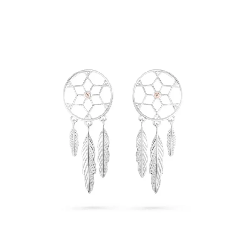 Øreringesæt - #CatchingDreams - Sterling sølv med zirkon sold by Dropps by Szhirley