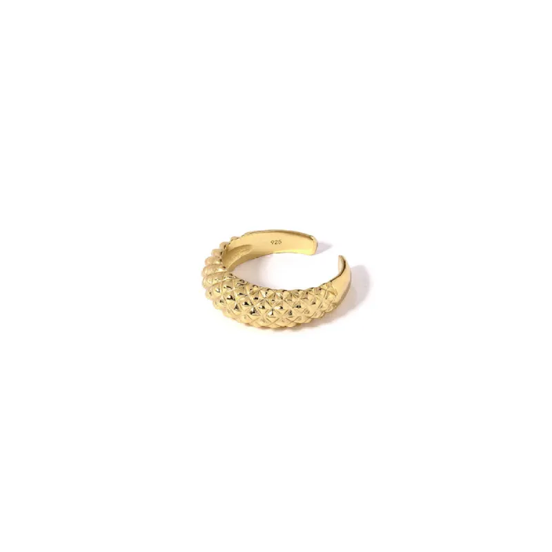 Fingerring / Cuff - #Weaved - Onesize regulerbar størrelse - 18 karat forgyldt Sterling sølv sold by Dropps by Szhirley