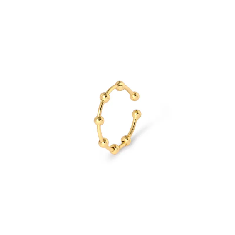 Cuff / Fingerring - #DotOnDot - Onesize regulerbar størrelse - 18 karat forgyldt Sterling sølv sold by Dropps by Szhirley