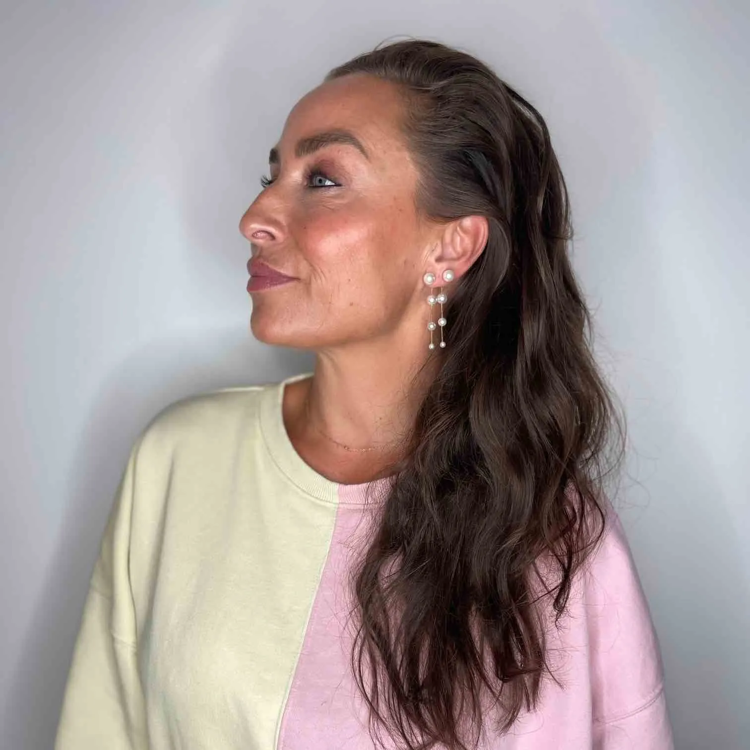 Øreringesæt - #Pearlfection - Hvide perler og 18 karat Sterling sølv - TILBAGE PÅ LAGER! sold by Dropps by Szhirley product image thumbnail 5