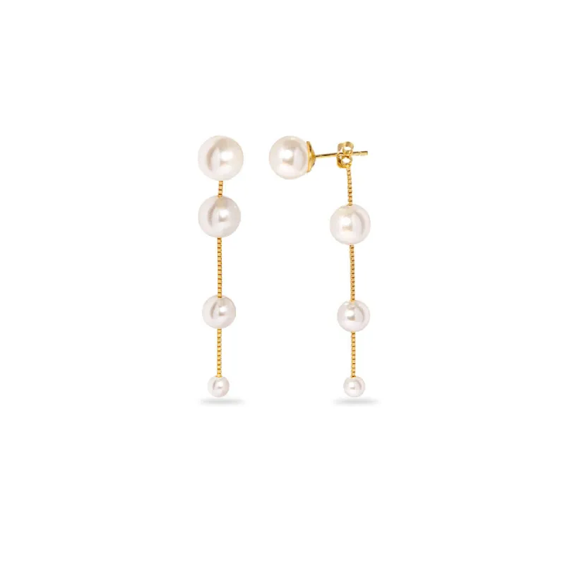 Øreringesæt - #Pearlfection - Hvide perler og 18 karat Sterling sølv - TILBAGE PÅ LAGER! sold by Dropps by Szhirley
