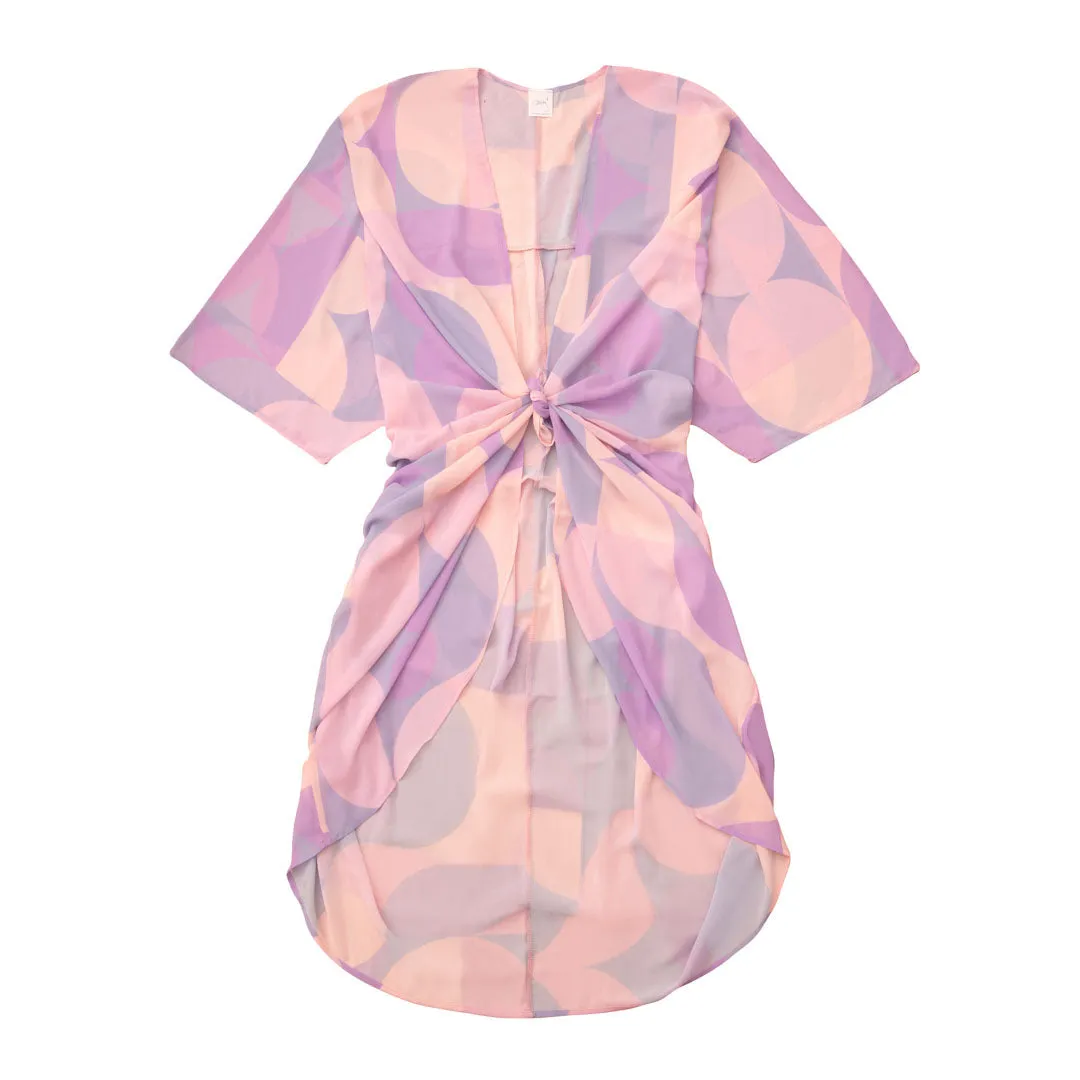 Lilla / fersken mønsteret kimono #Breeze - One Size sold by Dropps by Szhirley