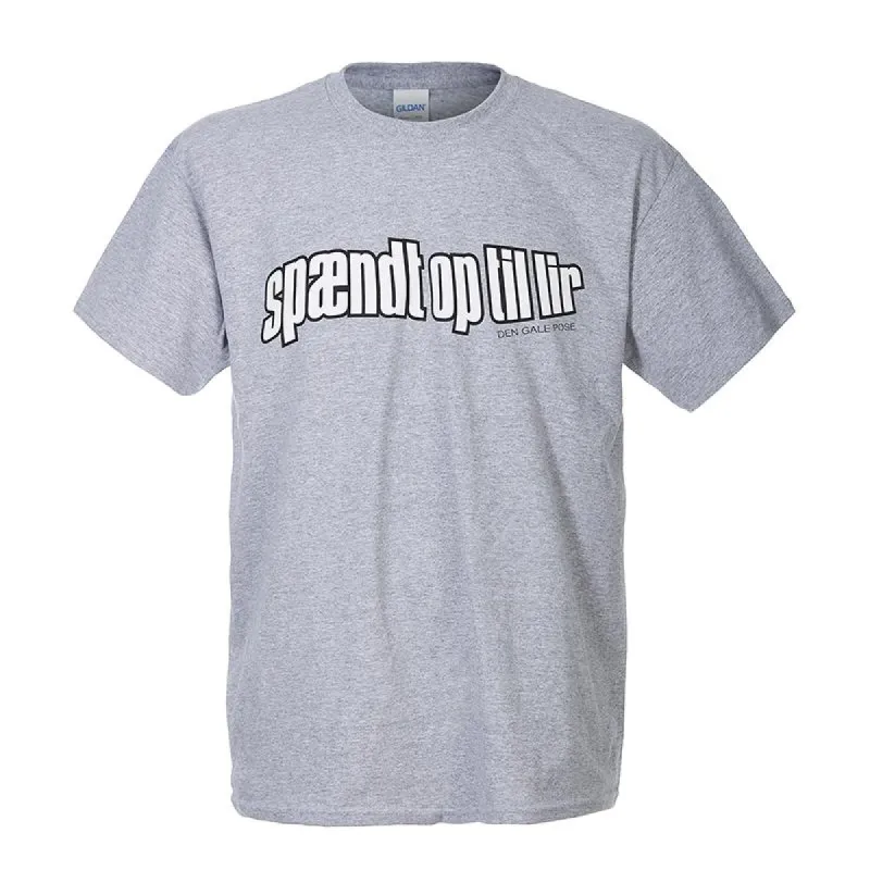 Den Gale Pose - Grå T-shirt - Spændt Op Til Lir sold by Dropps by Szhirley